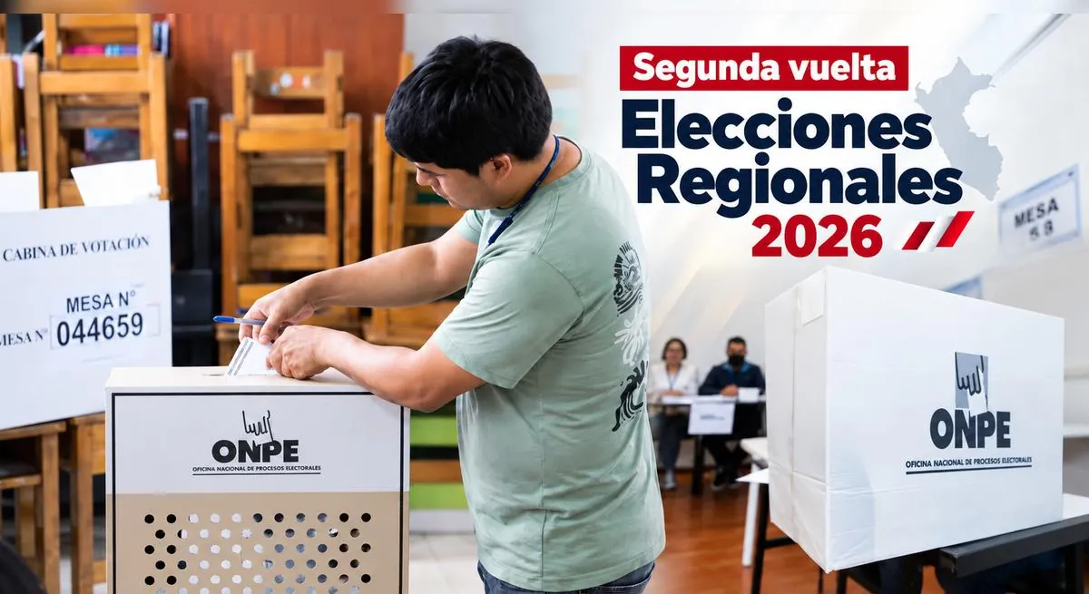 Sí habrá segunda vuelta en las Elecciones Regionales 2026: las 14 regiones que irían a las urnas en noviembre