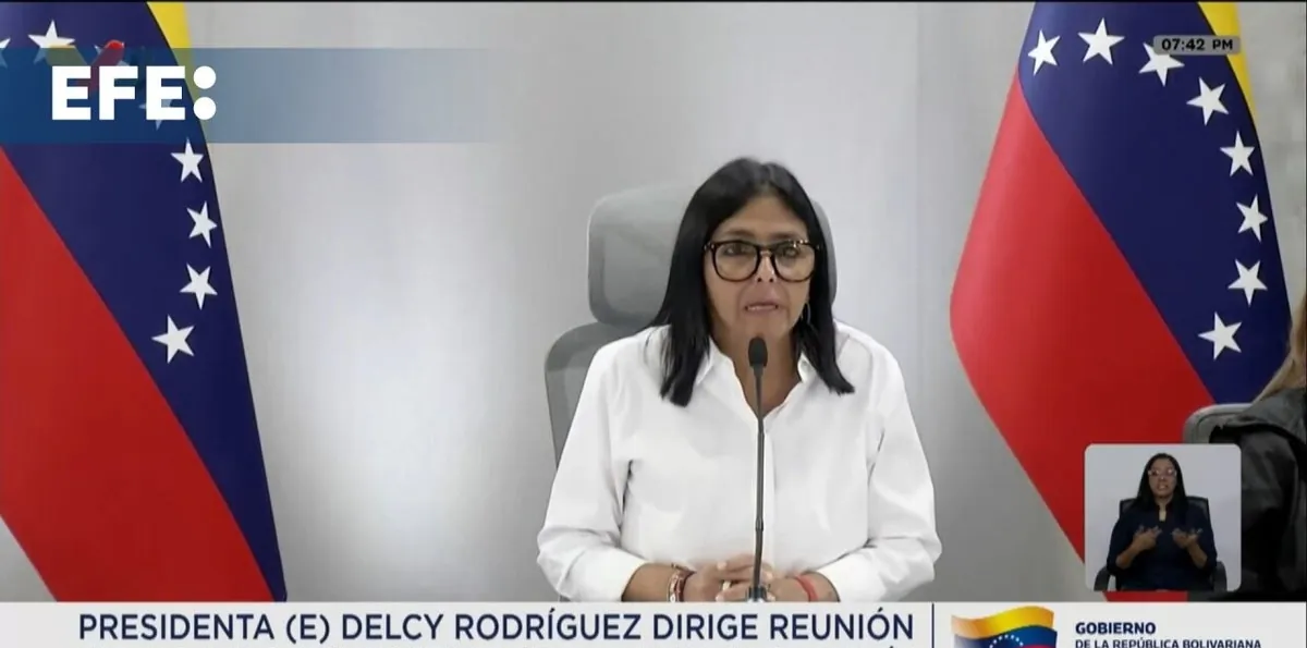 Delcy Rodríguez pide al Rey Carlos III liberar oro venezolano para atender emergencia por terremotos