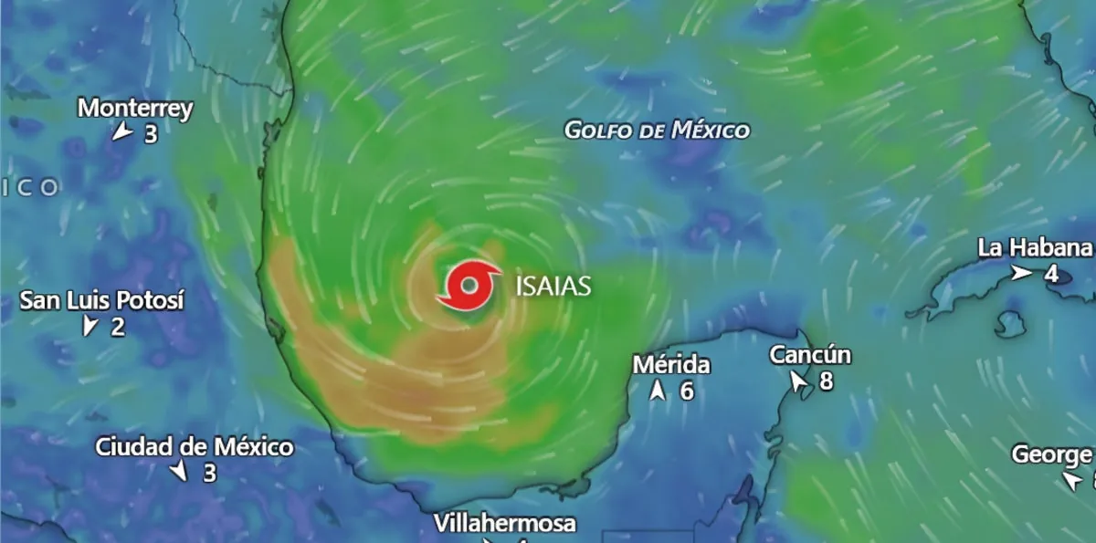 Tormenta tropical Isaias EN VIVO: mapa de su trayectoria, estados en alerta y pronósticos en el Golfo de México