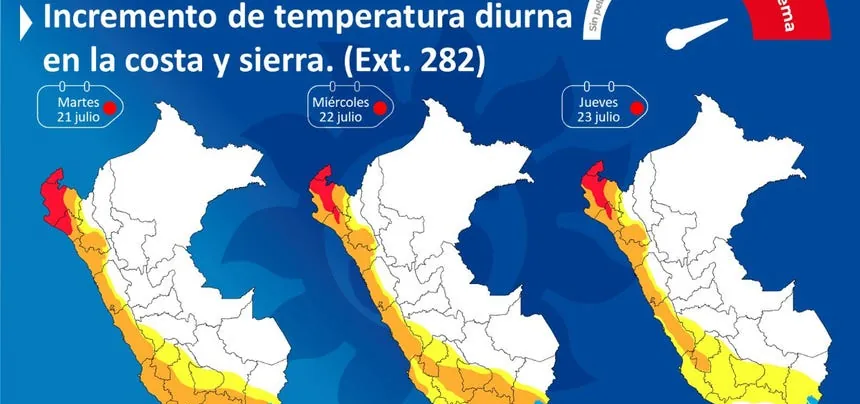 Arrecia el calor en invierno: Senamhi emite alerta roja por incremento de temperaturas esta semana en costa y sierra