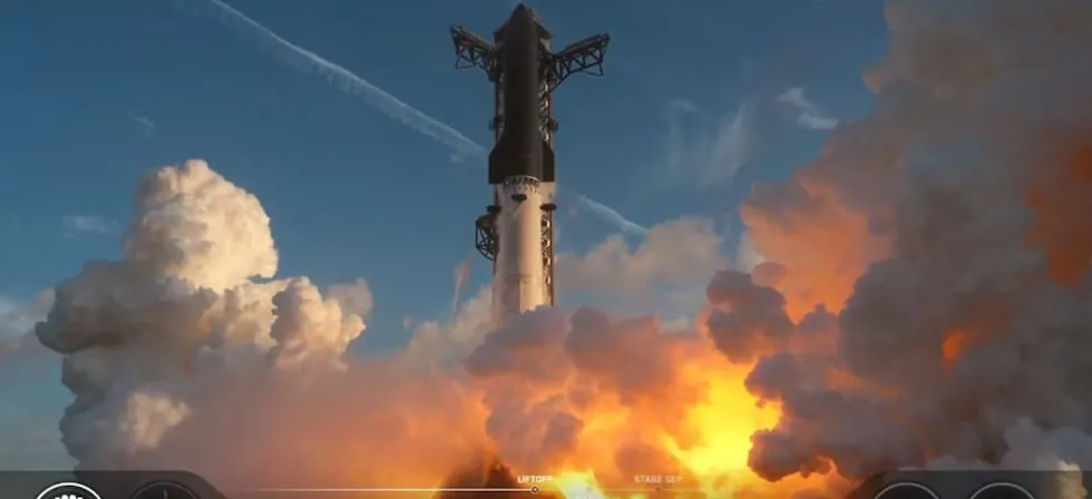 SpaceX logra el hito de poner en la órbita terrestre su enorme Starship