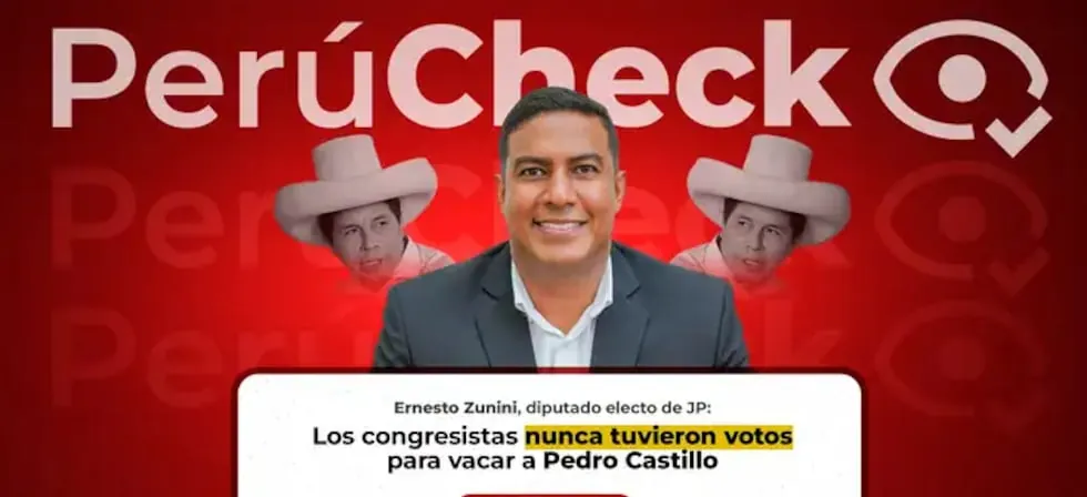 Es falso que el Congreso nunca haya tenido los votos para vacar a Castillo, como indicó el vocero de Juntos por el Perú