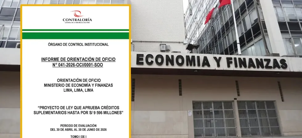 Contraloría advierte deficiencias en proyecto del Ejecutivo que amplía presupuesto en S/ 9.596 millones