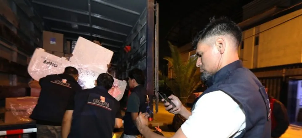 ONPE confirmó que el material electoral fue entregado a todos los locales de votación