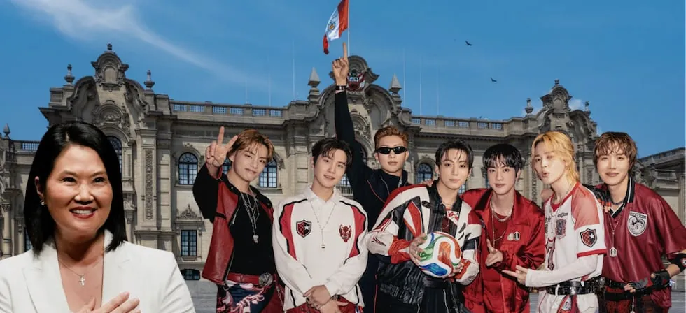 Keiko Fujimori invitará a BTS a Palacio de Gobierno durante su visita al Perú