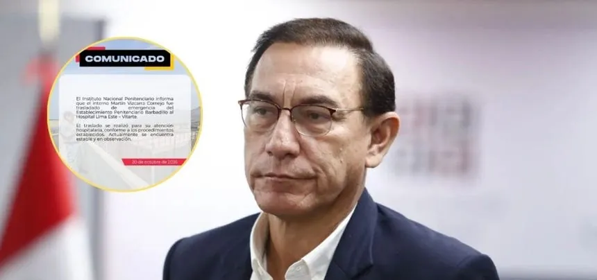 INPE confirma que Martín Vizcarra fue trasladado de emergencia de Barbadillo al hospital de Ate