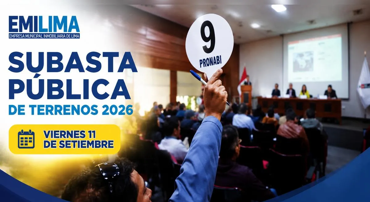Municipalidad de Lima subasta 31 terrenos de hasta 30.000 m² en más de 10 distritos: conoce las ubicaciones, precios y cómo participar