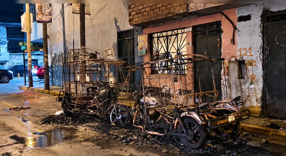 El Agustino: queman dos mototaxis y un puesto de comida; vecinos exigen mayor seguridad en la zona