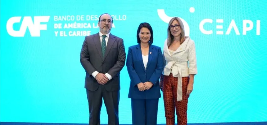 Keiko Fujimori fija tres ejes económicos ante la CAF y CEAPI: estado de derecho, estabilidad e inversión privada