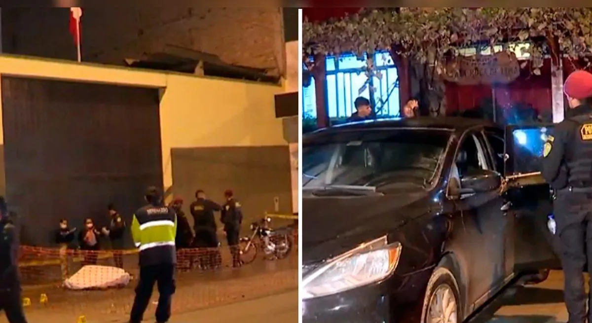 Asesinan a dirigente de construcción civil y a su agente de seguridad en feroz balacera en Villa María del Triunfo
