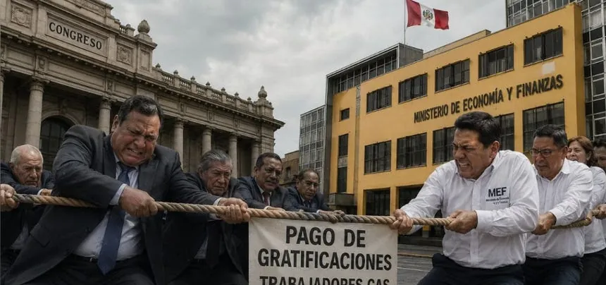 Pago de gratificaciones de trabajadores CAS sigue en suspenso: MEF y Comisión de Presupuesto aún no logran acuerdo
