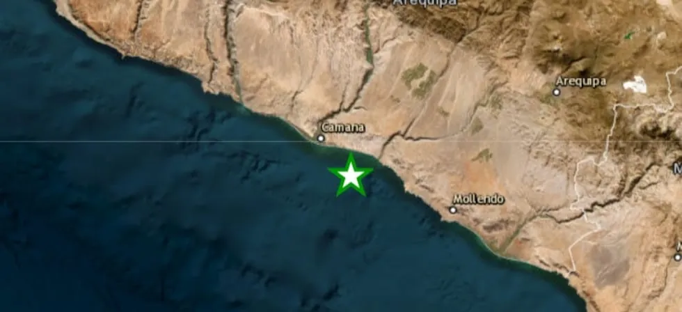 Sismo de magnitud 3.6 se registró esta tarde en Arequipa, informó el IGP